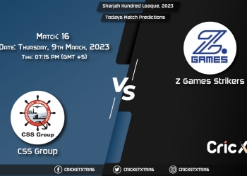 Sharjah Hundred League, 2023, CSG vs ZGS 16th Match Prediction, Fantasy Cricket Tips, Pitch Report and Injury Update