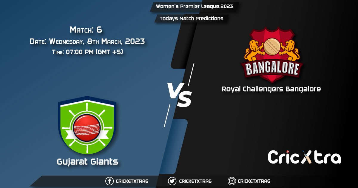 Women's Premier League, 2023, GG vs RCB 6th Match Prediction, Fantasy Cricket Tips, Pitch Report and Injury Update