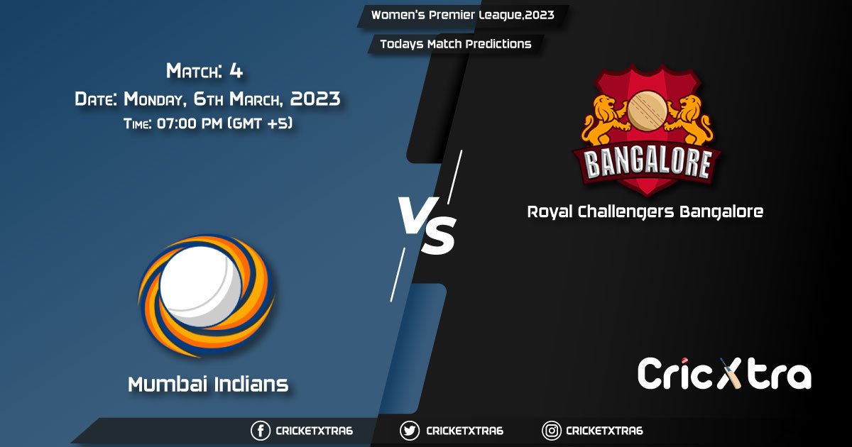 Women's Premier League, 2023, MI vs RCB 4th Match Prediction, Fantasy Cricket Tips, Pitch Report and Injury Update
