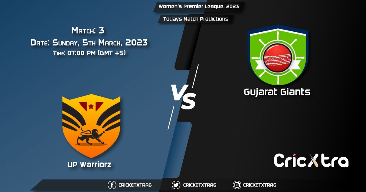 Women's Premier League, 2023, UP-W vs GG-W 3rd Match Prediction, Fantasy Cricket Tips, Pitch Report and Injury Update