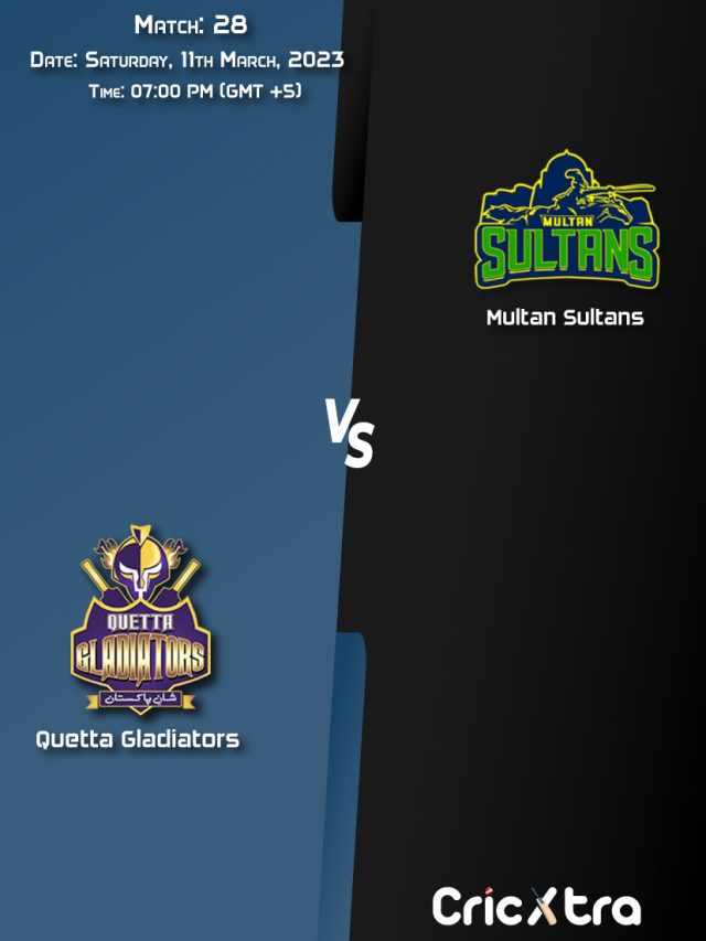 Pakistan Super League, 2023, QUE vs MUL 28th Match Prediction, Fantasy Cricket Tips, Pitch Report and Injury Update