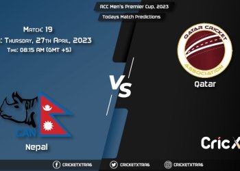 ACC Men's Premier Cup, 2023, NEP vs QAT 19th Match Prediction, Fantasy Cricket Tips, Pitch Report and Injury Update