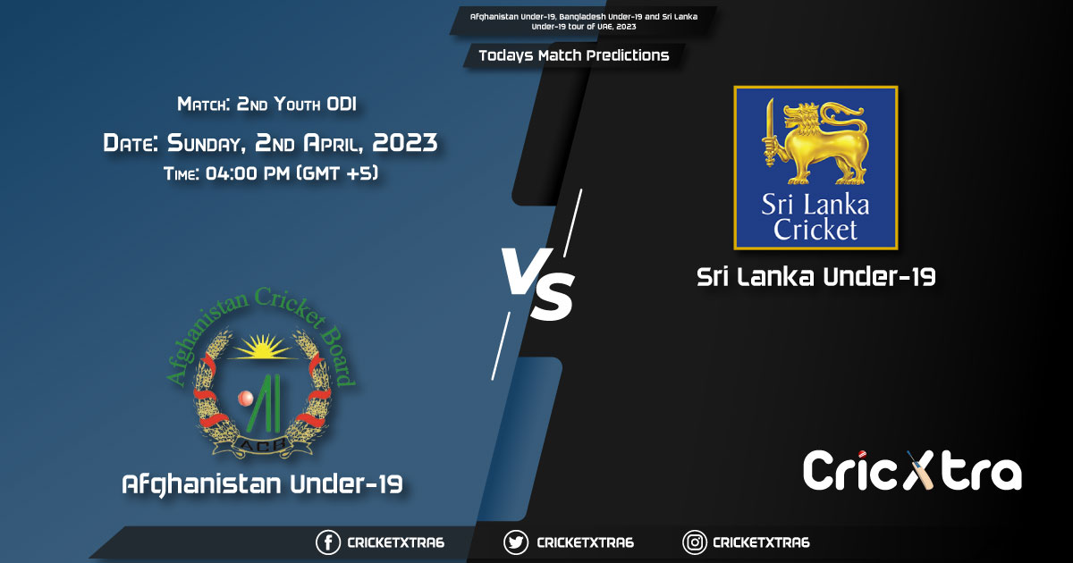 Afghanistan Under-19, Bangladesh Under-19 and Sri Lanka Under-19 tour of UAE, 2023, AF-U19 vs SL-U19 Match 2nd Youth ODI Prediction, Fantasy Cricket Tips, Pitch Report and Injury Update