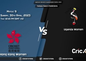 Capricorn Women's Quadrangular Series, 2023, HK-W vs UGA-W 9th Match Prediction, Fantasy Cricket Tips, Pitch Report and Injury Update