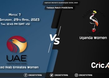 Capricorn Women's Quadrangular Series, 2023, UAE-W vs UGA-W 7th Match Prediction, Fantasy Cricket Tips, Pitch Report and Injury Update