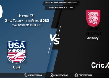 Cricket World Cup Qualifiers Playoff, 2023, USA vs JSY 13th Match Prediction, Fantasy Cricket Tips, Pitch Report and Injury Update