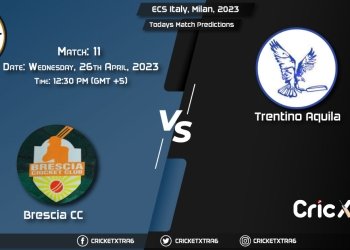 ECS Italy, Milan, 2023, BRE vs TRA 11th Match Prediction, Fantasy Cricket Tips, Pitch Report and Injury Update