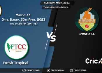 ECS Italy, Milan, 2023, FT vs BRE 33rd Match Prediction, Fantasy Cricket Tips, Pitch Report and Injury Update