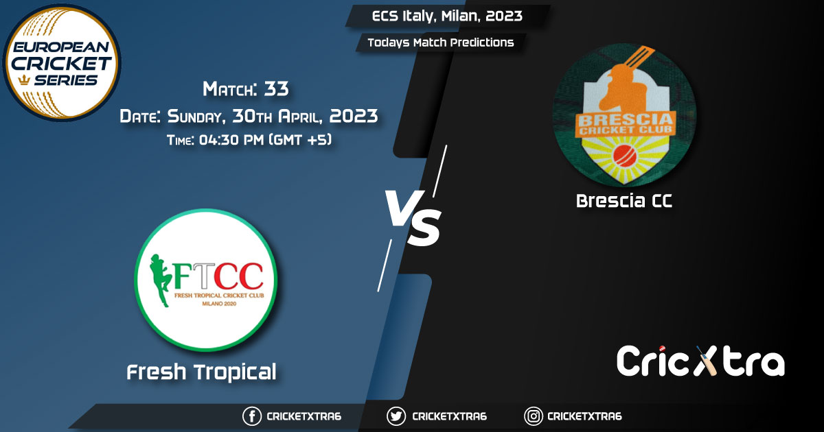 ECS Italy, Milan, 2023, FT vs BRE 33rd Match Prediction, Fantasy Cricket Tips, Pitch Report and Injury Update