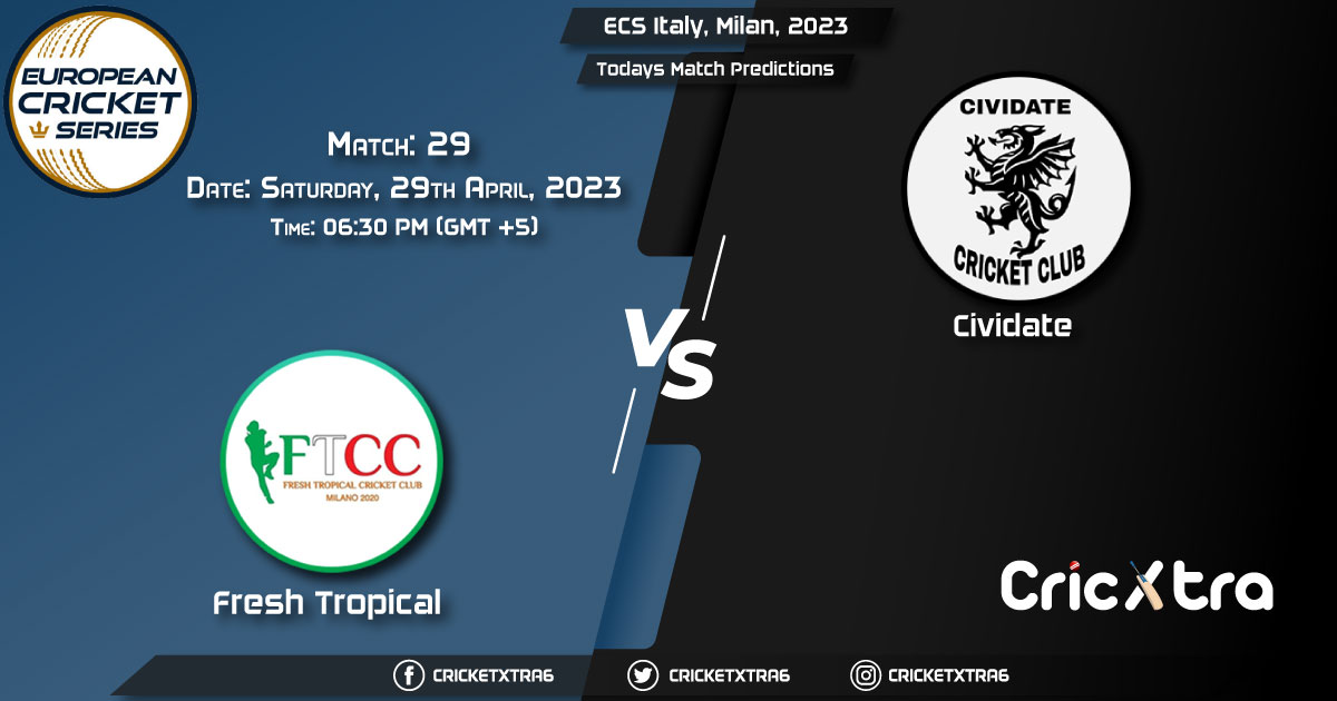 ECS Italy, Milan, 2023, FT vs CIV 29th Match Prediction, Fantasy Cricket Tips, Pitch Report and Injury Update