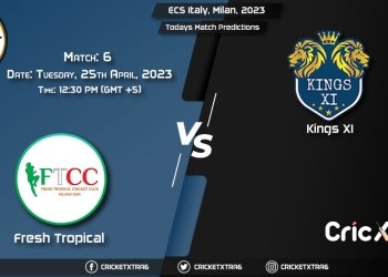 ECS Italy, Milan, 2023, FT vs KIN-XI 6th Match Prediction, Fantasy Cricket Tips, Pitch Report and Injury Update