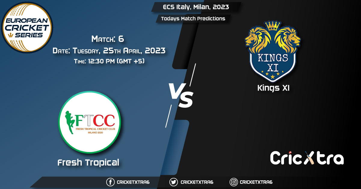 ECS Italy, Milan, 2023, FT vs KIN-XI 6th Match Prediction, Fantasy Cricket Tips, Pitch Report and Injury Update