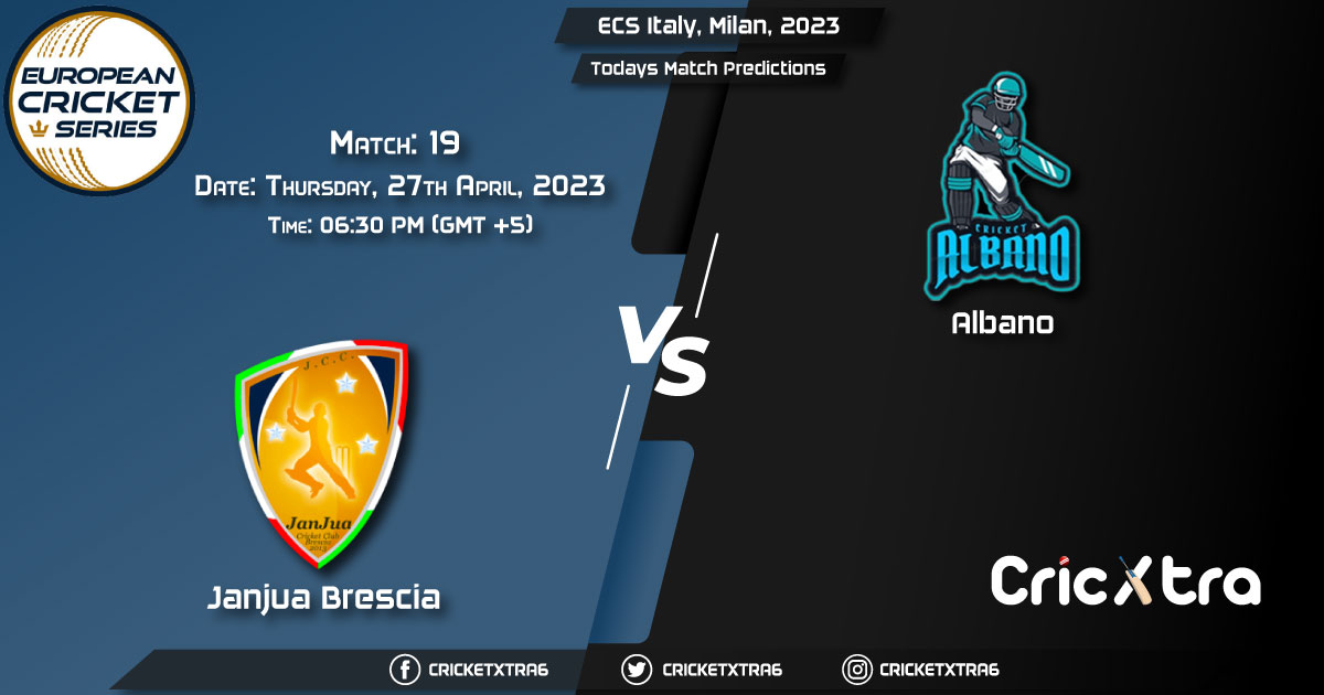 ECS Italy, Milan, 2023, JAB vs ALB 19th Match Prediction, Fantasy Cricket Tips, Pitch Report and Injury Update