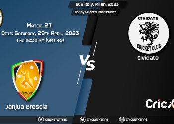 ECS Italy, Milan, 2023, JAB vs CIV 27th Match Prediction, Fantasy Cricket Tips, Pitch Report and Injury Update