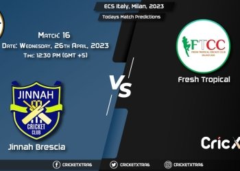 ECS Italy, Milan, 2023, JIB vs FT 16th Match Prediction, Fantasy Cricket Tips, Pitch Report and Injury Update