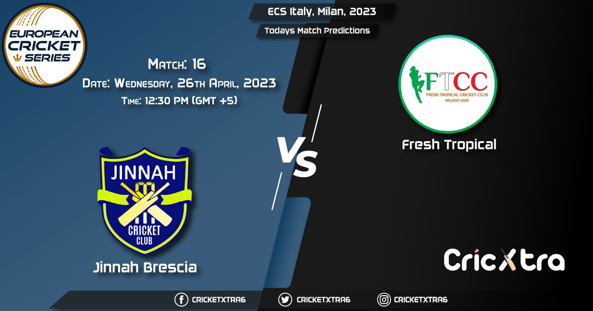 ECS Italy, Milan, 2023, JIB vs FT 16th Match Prediction, Fantasy Cricket Tips, Pitch Report and Injury Update