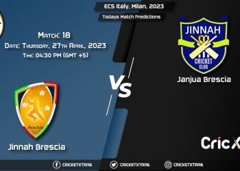 ECS Italy, Milan, 2023, JIB vs JAB 18th Match Prediction, Fantasy Cricket Tips, Pitch Report and Injury Update