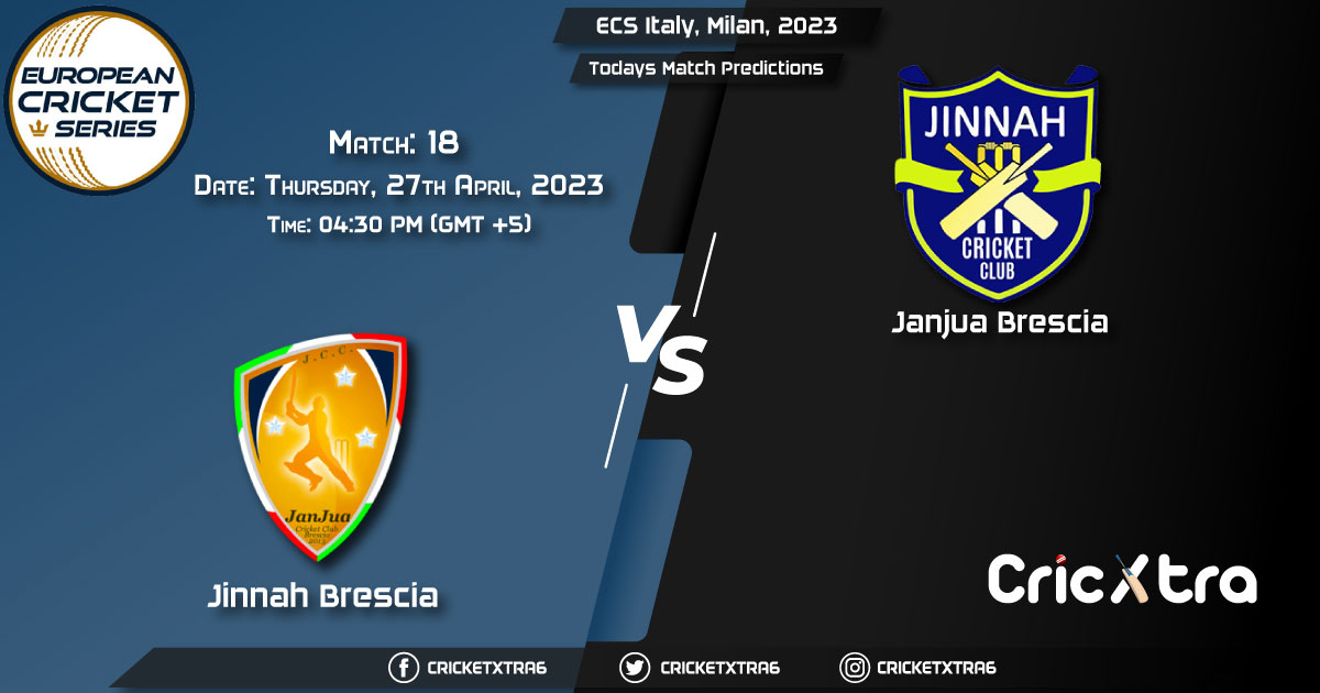 ECS Italy, Milan, 2023, JIB vs JAB 18th Match Prediction, Fantasy Cricket Tips, Pitch Report and Injury Update