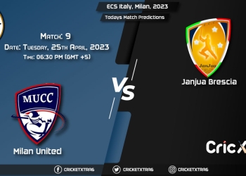 ECS Italy, Milan, 2023, MU vs JAB 9th Match Prediction, Fantasy Cricket Tips, Pitch Report and Injury Update