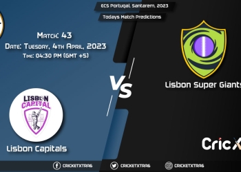 ECS Portugal, Santarem, 2023, LCA vs LSG 43rd Match Prediction, Fantasy Cricket Tips, Pitch Report and Injury Update