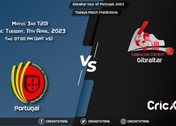 Gibraltar tour of Portugal, 2023, POR vs GIB 3rd T20I Match Prediction, Fantasy Cricket Tips, Pitch Report and Injury Update
