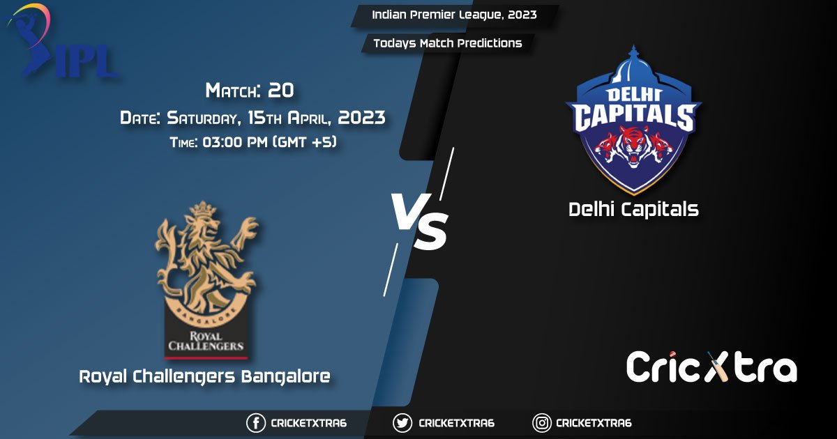 Indian Premier League, 2023, RCB vs DC 20th Match Prediction, Fantasy Cricket Tips, Pitch Report and Injury Update