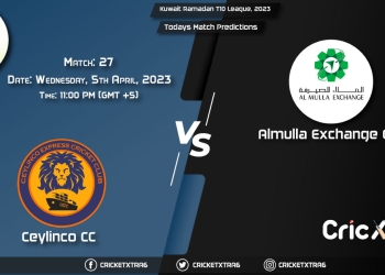 Kuwait Ramadan T10 League, 2023, CECC vs AEC 27th Match Prediction, Fantasy Cricket Tips, Pitch Report and Injury Update