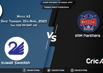 Kuwait Ramadan T10 League, 2023, KS vs KRM 43rd Match Prediction, Fantasy Cricket Tips, Pitch Report and Injury Update