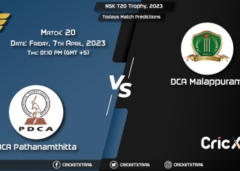 NSK T20 Trophy, 2023, PTH vs MAP 20th Match Prediction, Fantasy Cricket Tips, Pitch Report and Injury Update