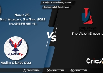 Sharjah Ramadan T10 League, 2023, NDC vs TVS 25th Match Prediction, Fantasy Cricket Tips, Pitch Report and Injury Update