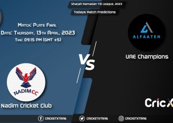 Sharjah Ramadan T10 League, 2023, NDC vs UC Plate Final Match Prediction, Fantasy Cricket Tips, Pitch Report and Injury Update