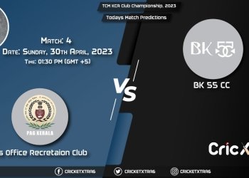 TCM KCA Club Championship, 2023, AGR vs BKK 4th Match Prediction, Fantasy Cricket Tips, Pitch Report and Injury Update