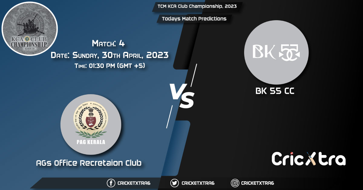 TCM KCA Club Championship, 2023, AGR vs BKK 4th Match Prediction, Fantasy Cricket Tips, Pitch Report and Injury Update