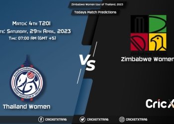 Zimbabwe Women tour of Thailand, 2023, TL-W vs ZIM-W 4th T20I Match Prediction, Fantasy Cricket Tips, Pitch Report and Injury Update