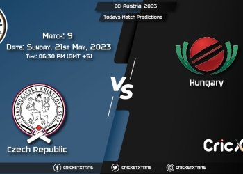 ECI Austria, 2023, CZE vs HUN 9th Match Prediction, Fantasy Cricket Tips
