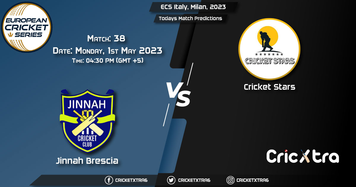 ECS Italy, Milan, 2023, JIB vs CRS 38th Match Prediction, Fantasy Cricket Tips, Pitch Report and Injury Update