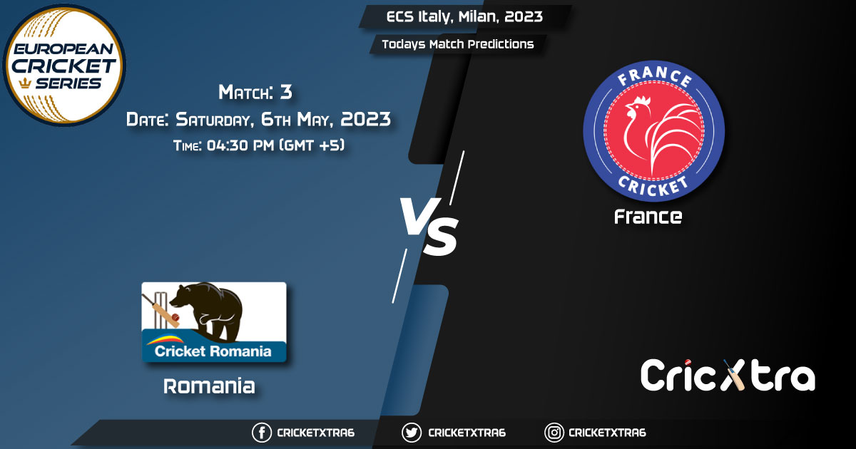 ECS Italy, Milan, 2023, ROM vs FRA 3rd Match Prediction, Fantasy Cricket Tips, Pitch Report and Injury Update