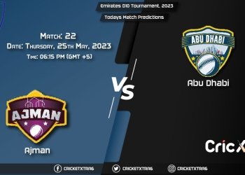Emirates D10 Tournament, 2023, AJM vs ABD 22nd Match Prediction, Fantasy Cricket Tips