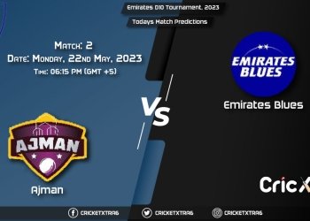 Emirates D10 Tournament, 2023, AJM vs EMB 2nd Match Prediction, Fantasy Cricket Tips