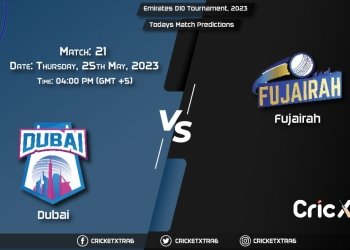Emirates D10 Tournament, 2023, DUB vs FUJ 21st Match Prediction, Fantasy Cricket Tips