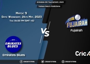 Emirates D10 Tournament, 2023, EMB vs FUJ 9th Match Prediction, Fantasy Cricket Tips