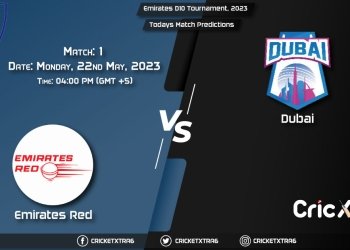 Emirates D10 Tournament, 2023, EMR vs DUB 1st Match Prediction, Fantasy Cricket Tips