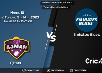Emirates D50 Tournament, 2023, AJM vs EMB 10th Match Prediction, Fantasy Cricket Tips, Pitch Report and Injury Update