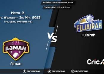 Emirates D50 Tournament, 2023, AJM vs FUJ 2nd Match Prediction, Fantasy Cricket Tips, Pitch Report and Injury Update