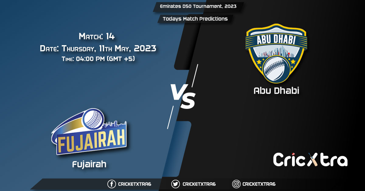 Emirates D50 Tournament, 2023, FUJ vs ABD 14th Match Prediction, Fantasy Cricket Tips, Pitch Report and Injury Update