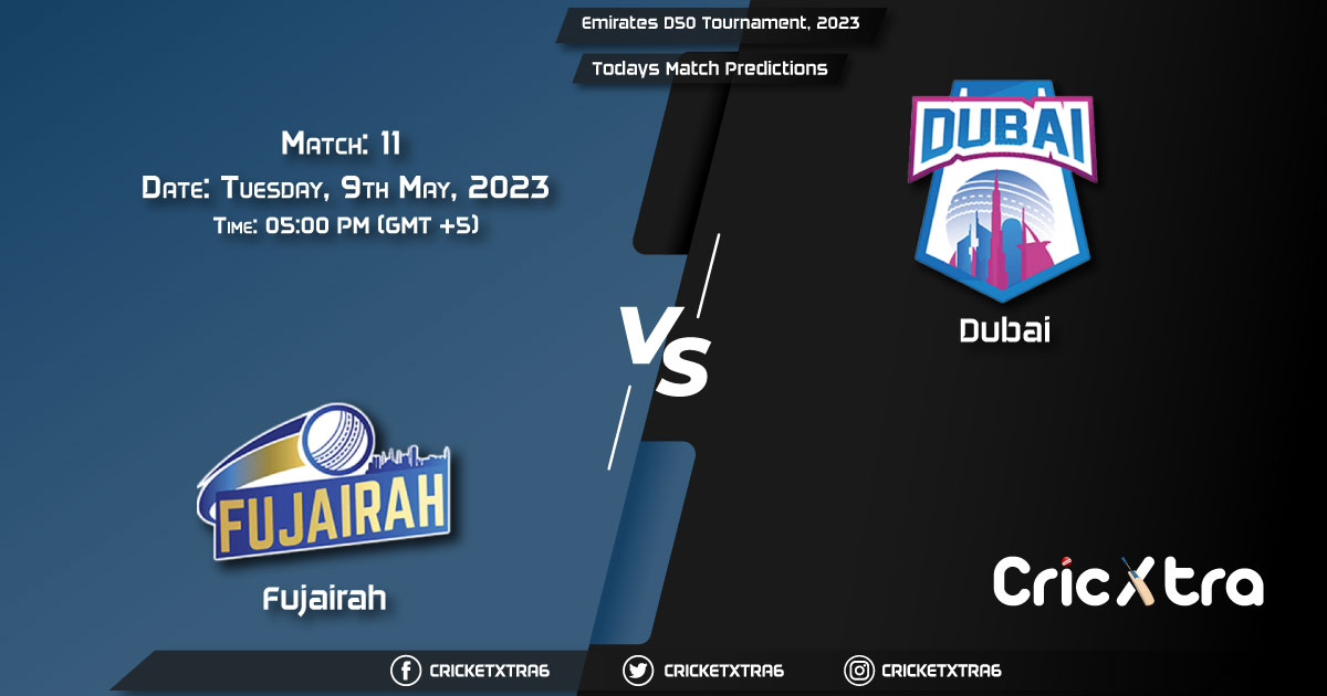 Emirates D50 Tournament, 2023, FUJ vs DUB 11th Match Prediction, Fantasy Cricket Tips, Pitch Report and Injury Update