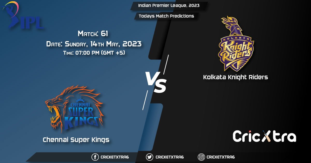 Indian Premier League, 2023, CSK vs KKR 61st Match Prediction, Fantasy Cricket Tips, Pitch Report and Injury Update