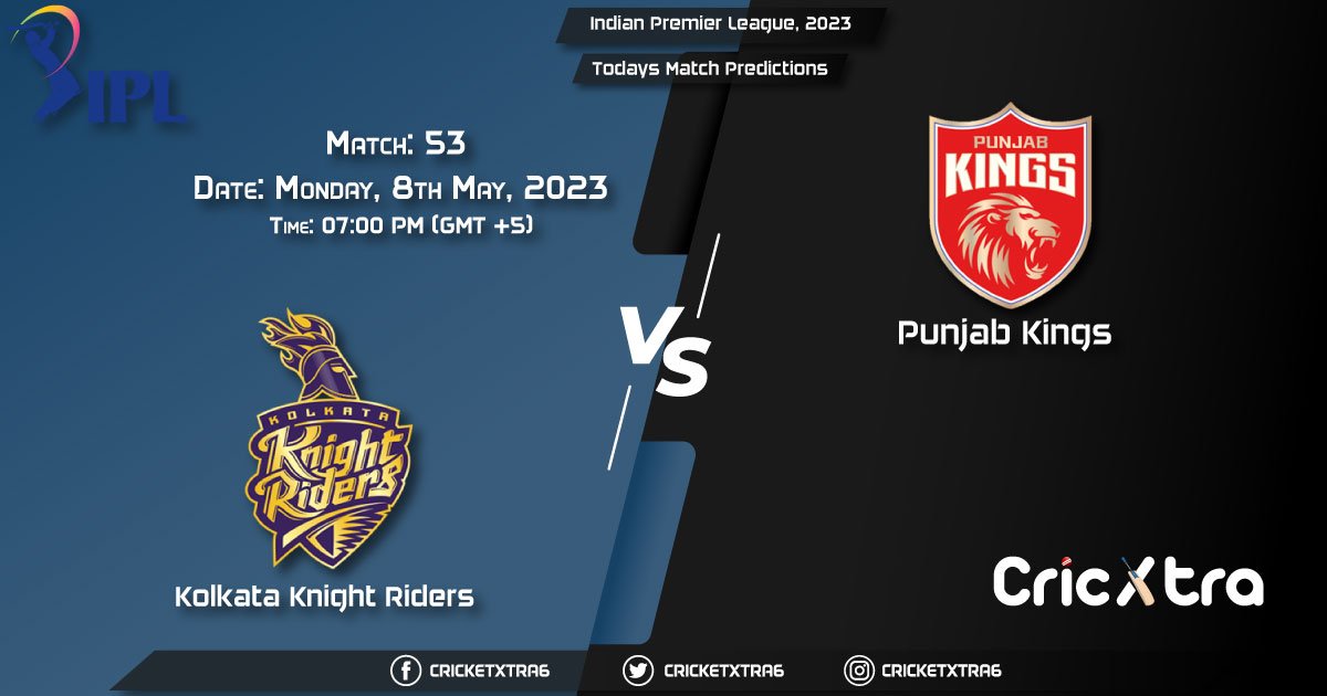 Indian Premier League, 2023, KKR vs PBKS 53rd Match Prediction, Fantasy Cricket Tips, Pitch Report and Injury UpdateIndian Premier League, 2023, KKR vs PBKS 53rd Match Prediction, Fantasy Cricket Tips, Pitch Report and Injury Update