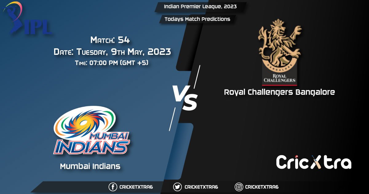 Indian Premier League, 2023, MI vs RCB 54th Match Prediction, Fantasy Cricket Tips, Pitch Report and Injury Update