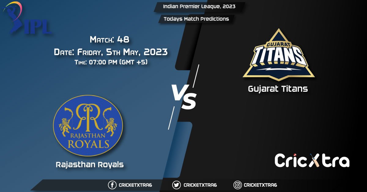 Indian Premier League, 2023, RR vs GT 48th Match Prediction, Fantasy Cricket Tips, Pitch Report and Injury Update